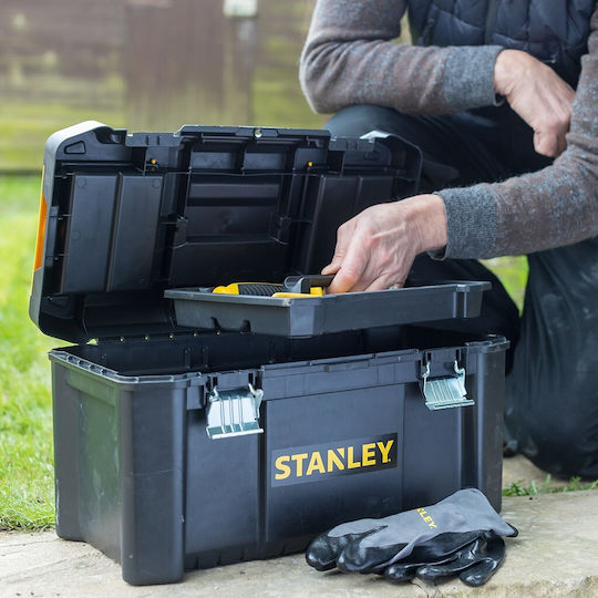 Stanley Essential Куфар за ръчни инструменти Пластмаса с табакиера Ш48.2xД25.4xВ25см