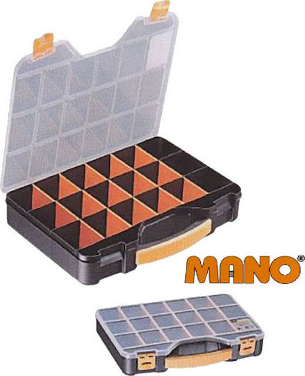 Mano Pro Tool Compartment Organiser 20 Slots with Adjustable Dividers Black 51x34.7x7.1cm