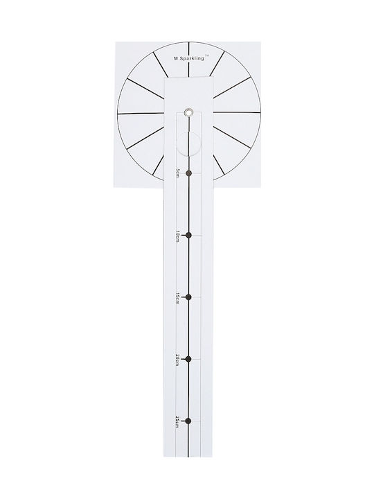 Mirror Roman Do It Yourself (Number Dimension 12cm) Antique Wall Clock Plastic Silver Ø120cm