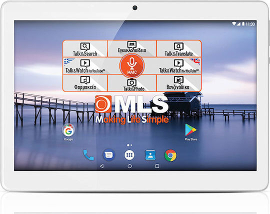 MLS Alu Plus 4G 4G 10.1" Tablet (2GB/16GB) Ασημί