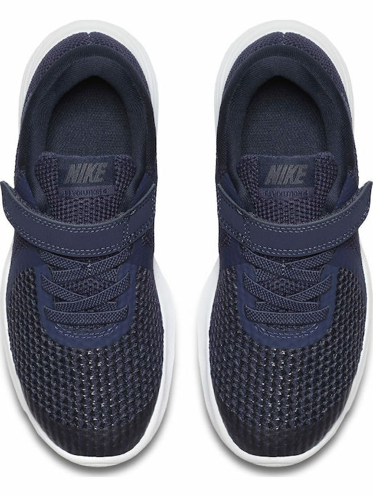 Revolution Revolution 4 Kids Sports Shoes Running with Hoop & Loop Closure Neutral Indigo / Light Carbon