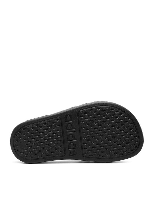 Kids' Slides Black Adilette Aqua