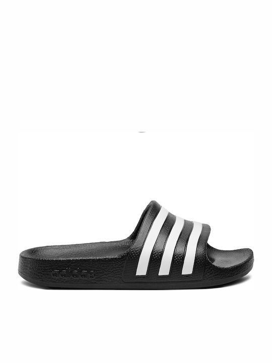 Kids' Slides Black Adilette Aqua
