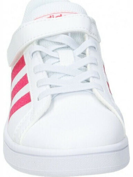 GRAND COURT Παιδικά Sneakers με Σκρατς Cloud White / Real Pink