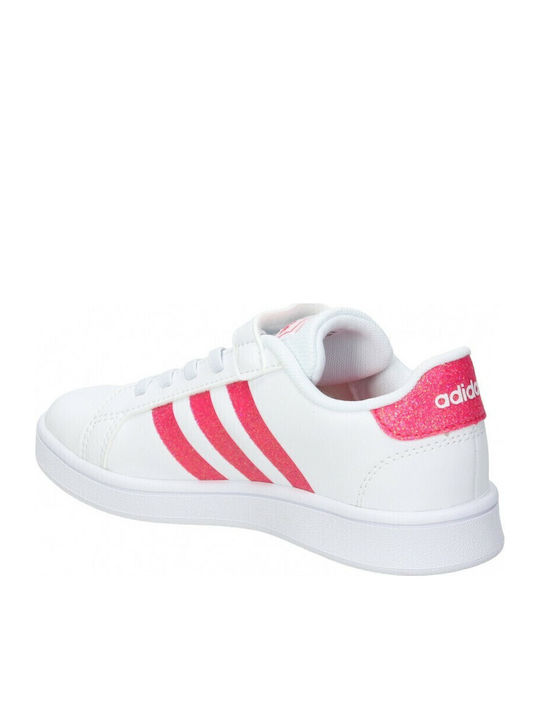 GRAND COURT Παιδικά Sneakers με Σκρατς Cloud White / Real Pink