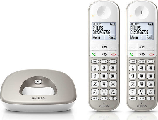 Philips XL490 Telefon fără fir Alb