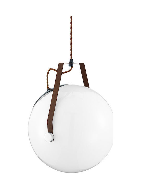 Luma Pendant Light Suspension Ball for Socket E27 White