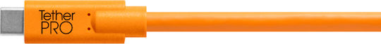 Tether Tools TetherPro USB 2.0 Kabel USB-C männlich - Mini-USB-B Orange 4,60m CUC2415-ORG
