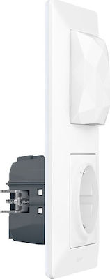 Legrand Valena Connected Starter Pack Single Power Socket Wi-Fi Connected Automatic Terminals White