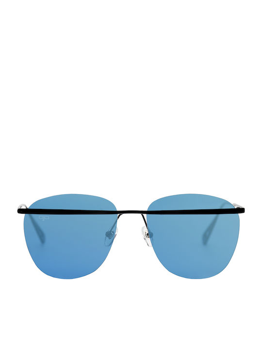 OJO Sunglasses Square Oju Sonnenbrillen Μαύρα mit Metall Gestell OJO Sunglasses Square Oju Sonnenbrillen Μαύρα mit Metall Gestell