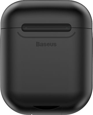 Baseus Anti-dust Wireless Charger Case Silicone in Black color for Apple AirPods 1 / AirPods 2