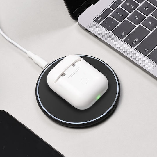 Hoco CW18 Θήκη Σιλικόνης σε Λευκό χρώμα για Apple AirPods