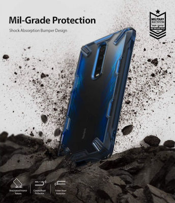 Ringke Fusion X Задна корица Пластмаса 2мм Устойчив Син (Xiaomi Mi 9T / 9T Pro - Xiaomi Mi 9T / 9T Pro) RGK929BLU