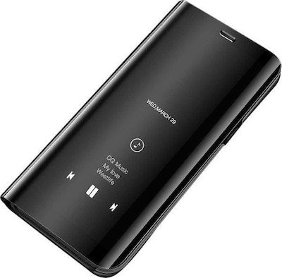 Hurtel Clear View Plastic Book Black (Huawei P30 Lite)