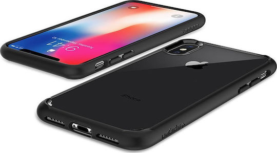 Spigen Ultra Hybrid Back Cover Plastic 2mm Rezistent Negru (iPhone X / XS) 063CS25116