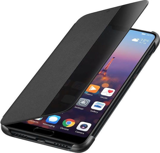 Huawei Smart View Book Δερματίνης Μαύρο (Huawei P20 Lite)