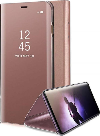 Hurtel Clear View Book Plastic Rose Gold (Galaxy A20e)