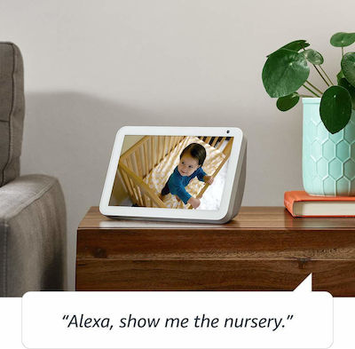 Amazon Echo Show 8 Smart Display Smart Hub με Ηχείο και Οθόνη Συμβατό με Alexa Λευκό
