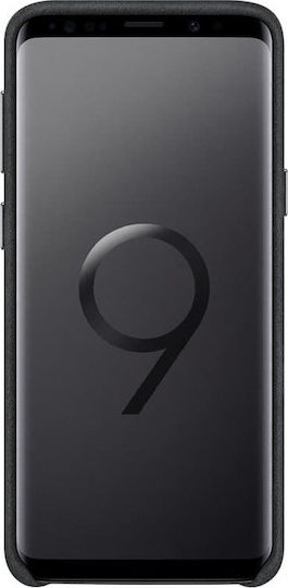 Samsung Alcantara Cover Задна корица Пластмаса Черен (Galaxy S9)