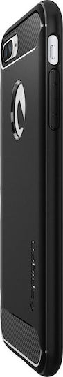 Spigen Rugged Armor Back Cover Σιλικόνης Μαύρο (iPhone 8/7 Plus)