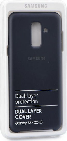 Samsung Back Cover Plastic Black (Galaxy A6+ 2018)