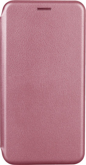 Book Δερματίνης Ροζ Χρυσό (Redmi Note 8 Pro)