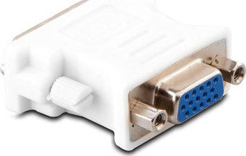 S-Link Converter DVI-I male to VGA female White 1pcs 6962