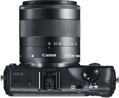 Canon Mirrorless Φωτογραφική Μηχανή EOS M Crop Frame Black