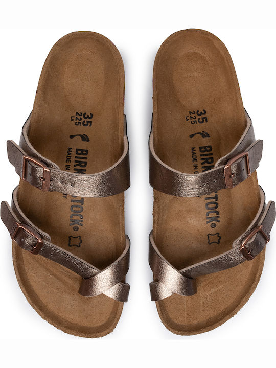 Mayari Birko-Flor Women's Anatomic Gold Sandals Narrow Fit