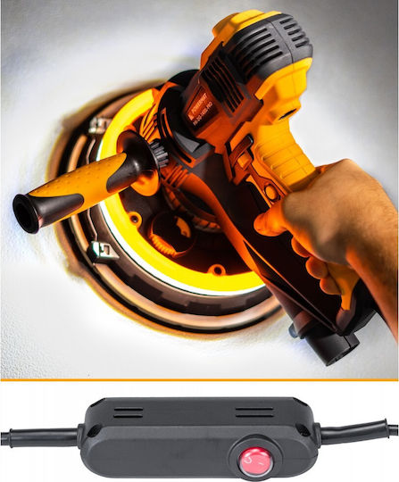 Powermat PM-DG-1400L-PRO Excentric Triveio 180mm Electrică cu control de viteză și cu sistem de aspirare