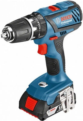 Bosch GSB 18-2-Li Plus Κρουστικό Δραπανοκατσάβιδο Μπαταρίας 18V 2x2Ah