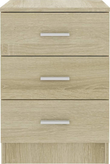 Wooden Bedside Tables 2pcs 38x35x56cm