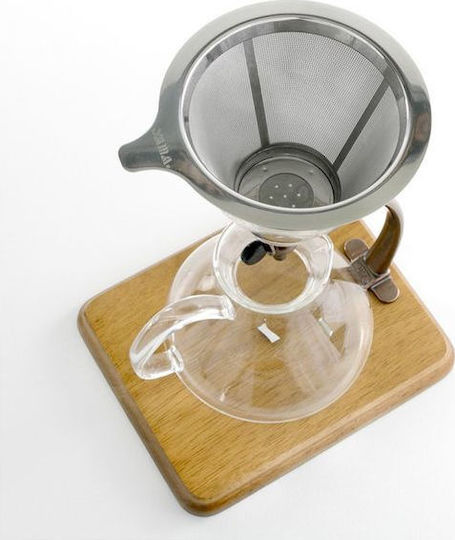 Yama Glass cd-8 Pour Over Set Γυάλινο Διάφανο 170x210x300mm