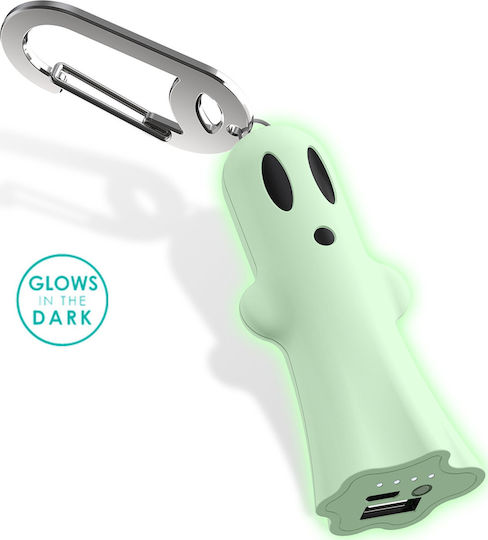BuQu Ghost Power Bank 2500mAh mit USB-A Anschluss Weiß