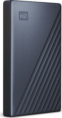 Western Digital My Passport Ultra USB 3.1 / USB-C Externe HDD 5TB 2.5" Blau