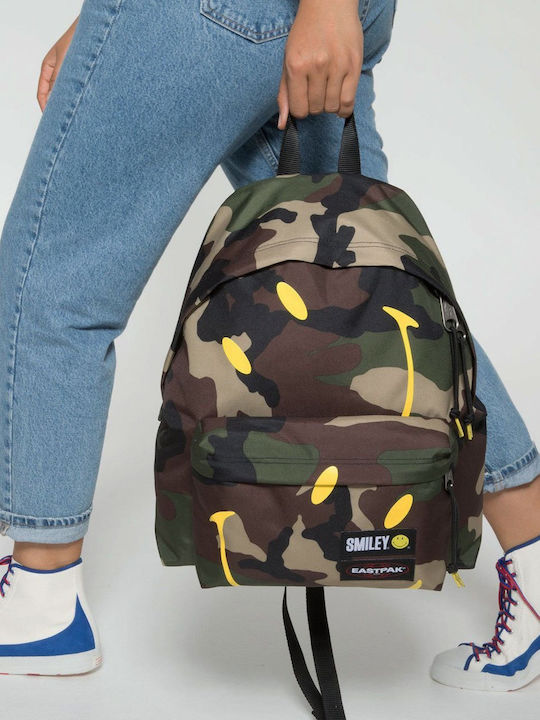 Eastpak Padded Pak'R - Smiley Camo School Bag Backpack Junior High-High School Multicolored 24lt