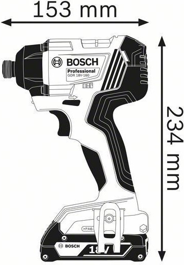 Bosch GDR 18 V-160 Visseuse à chocs sans fil 1/4 Douille hexagonale + –  Toolbrothers