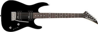 Jackson JS11 Elektrische Gitarre mit Form Dinky und HH Pickup-Anordnung Gloss Black mit Hülle