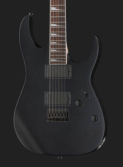 Ibanez GRG121DX Electric Guitar Stratocaster with HH Pickup Configuration Black Flat