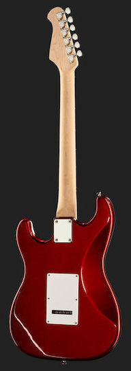 Harley Benton ST-20HSS Elektrische Gitarre Stratocaster mit HSS Tonabnehmerkonfiguration Candy Apple Red