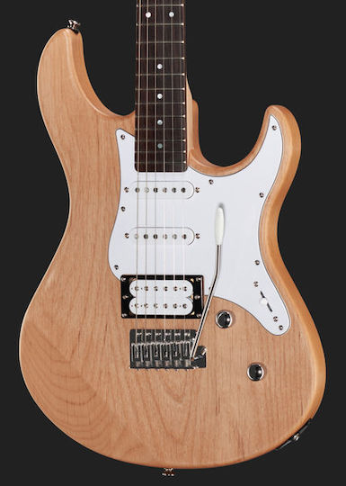 Yamaha PAC-112V Електрическа Китара Stratocaster с HSS Конфигурация на Пикапите Yellow Natural Satin