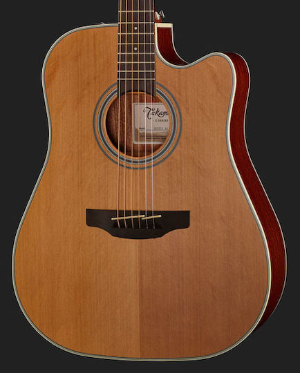 Takamine Полуакустичен Китара GD20CE-NS Dreadnought Отрязана Естествено