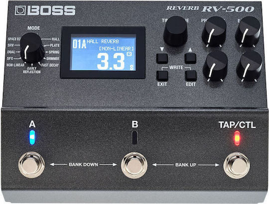 Boss RV-500 Reverb Πολυεφέ Effect Ηλεκτροακουστικών Οργάνων, Ηλεκτρικής Κιθάρας και Ηλεκτρικού Μπάσου