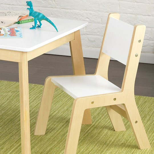 Kinder Tischset mit Stühlen aus Holz Weiß Kidkraft