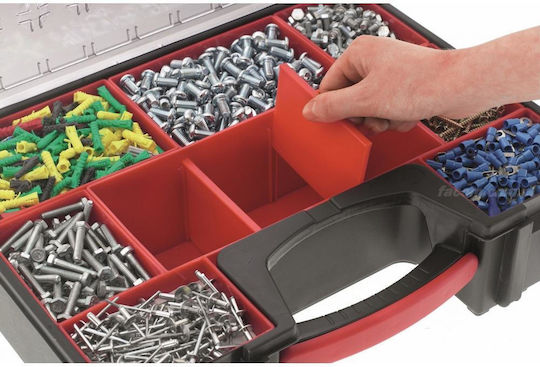Facom Tool Compartment Organiser 8 Slot Adjustable & Removable Box Black 42.2x33.5x10.6cm
