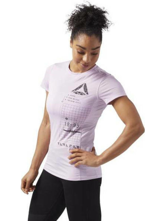 Reebok ACTIVCHILL Graphic Damen T-Shirt Rosa