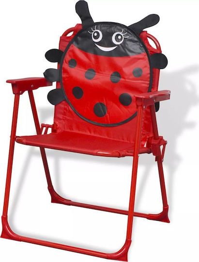 Bistro Set Kids Table with Chairs Red vidaXL