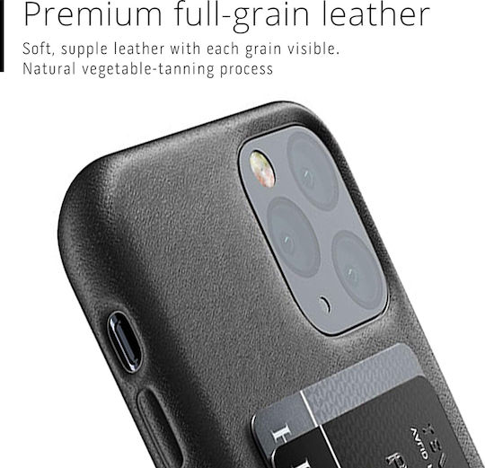 Mujjo Wallet Piele 1mm Negru (iPhone 11 Pro)
