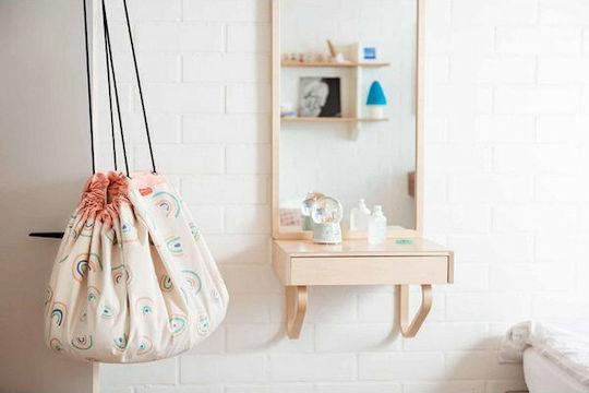 Play&go Saltea de Joacă pentru Copii din Țesătură Rainbow Alb 40cm 1buc