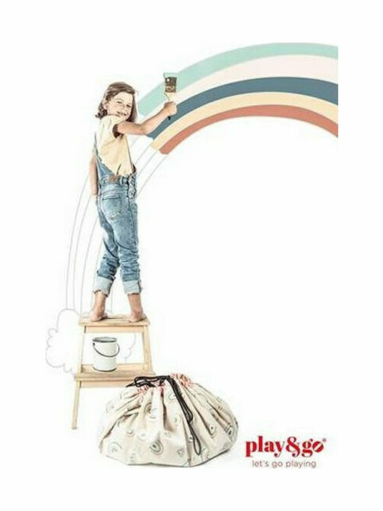 Play&go Saltea de Joacă pentru Copii din Țesătură Rainbow Alb 40cm 1buc